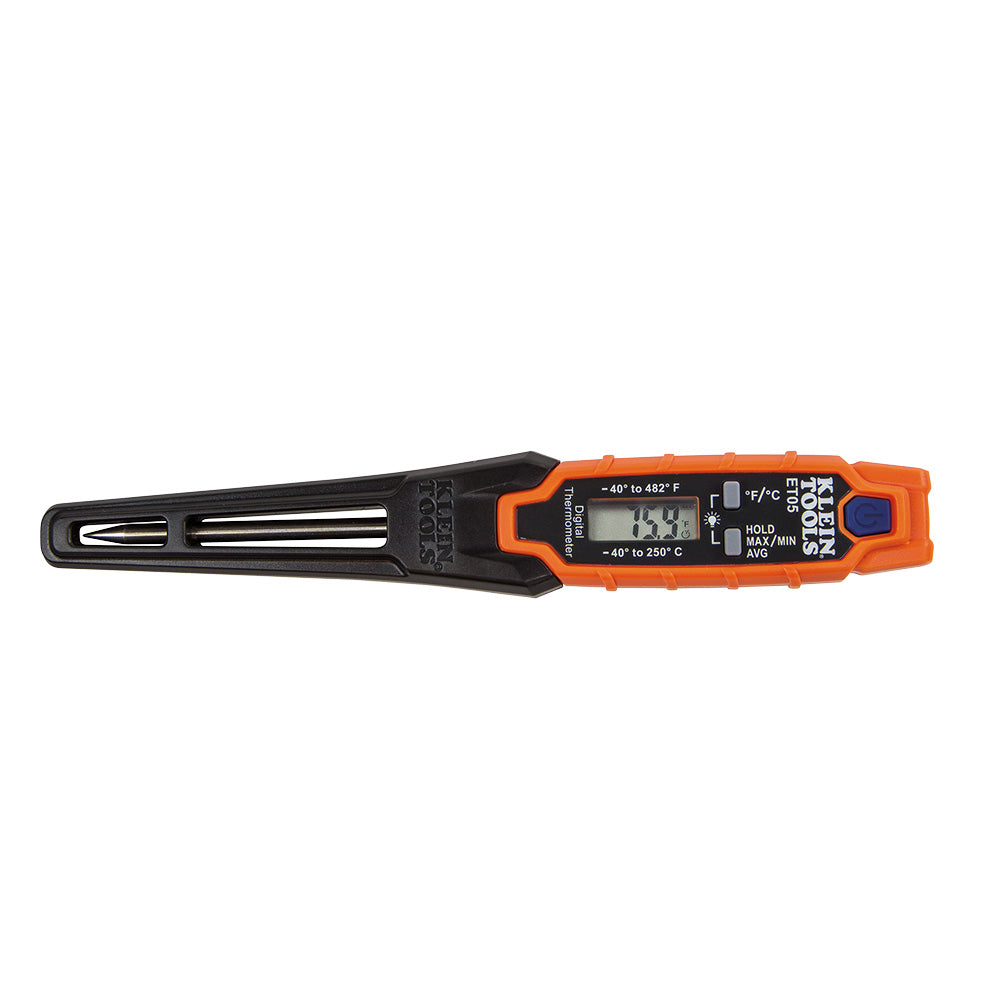 Digital Pocket Thermometer, Pocket Thermometers, Klein Tools - Maple Electric Supply 