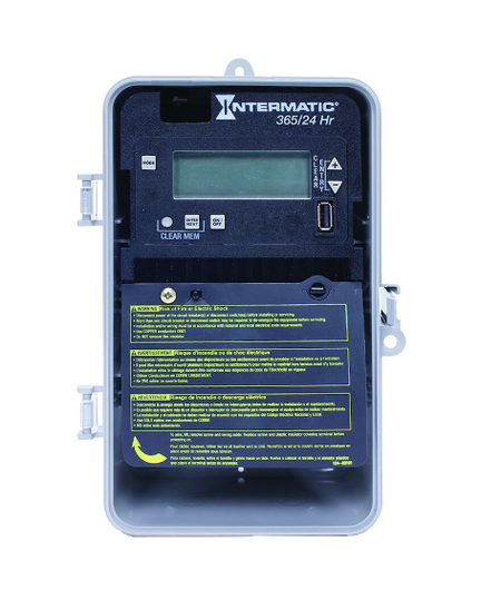 24-Hour/365 Day 1-Circuit Electronic Control, 120-277 VAC, SPDT, Indoor/Outdoor Plastic Enclosure - Maple Electric Supply 