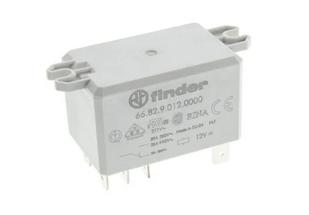 Finder Power Relay, DPDT, 30A, 12V - Maple Electric Supply 