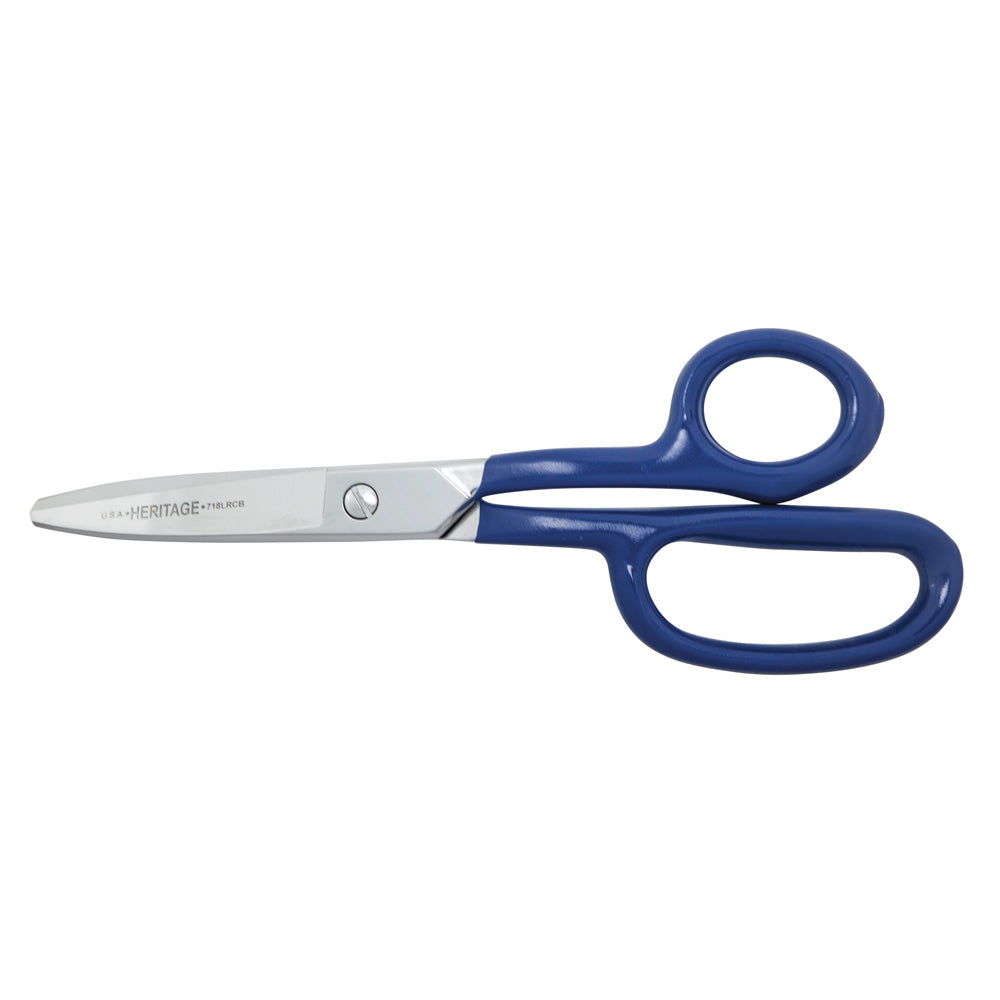 HD Carpet Shear w/Ring, Curved, Blunt, 9-Inch, Textile and Carpet Scissors, Klein Tools - Maple Electric Supply 