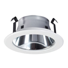 202CH 4" Line Voltage Reflector - Chrome Finish, Matte White Glass, 50W PAR20/R20, Non-Dimmable, Recessed Lighting, Galaxy Lighting - Maple Electric Supply 