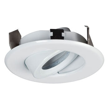 207WH 4" Line Voltage Gimble Ring - White, PAR20 Bulb, 50W, Non-Dimmable, Modern Finish for Efficient Lighting, Recessed Lighting, Galaxy Lighting - Maple Electric Supply 