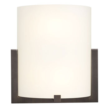 212430ORB Wall Sconce - Oil Rubbed Bronze, Frosted White Glass, 1x100W, 10-1/4"W x 11-1/4"H, Med. Base, Wall Lights & Sconces, Galaxy Lighting - Maple Electric Supply 