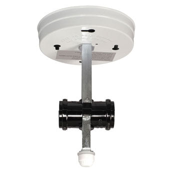 31288-H White Bedroom Light Holder, 4-5/8"D x 6-5/8"H, No Bulb Included, Non-Dimmable