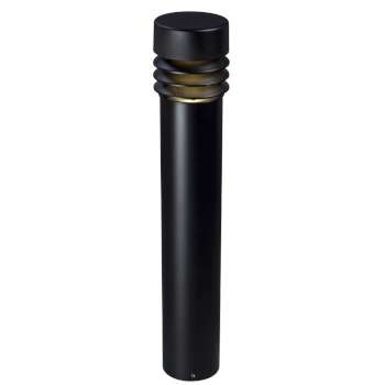 322823BK-27K 5" Black LED Bollard, 12W, 2700K, Clear PC Lens, 31.5" Height, Non-Dimmable