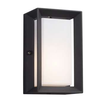 322970BK Wall Outdoor Light - Black Finish, Polycarbonate Lens, 60W A15 Bulb, Non-Dimmable