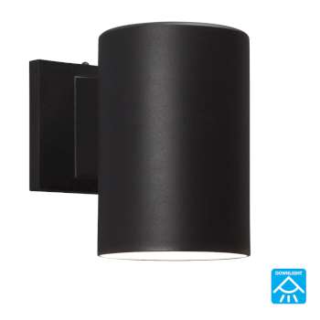 323041BK Outdoor Wall Light - Black Finish, 75W Bulb, No Bulb Included, 5"W x 7-1/4"H x 7-3/4"E