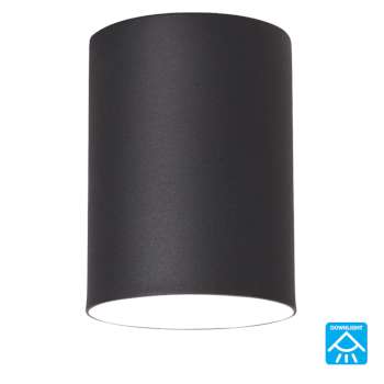 323044BK Outdoor Ceiling Light, Black Finish, Medium Base, 75W, Non-Dimmable
