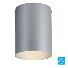 323044MS Matte Silver Outdoor Ceiling Light, 75W Bulb, Medium Base, Non-Dimmable, Outdoor Lighting, Galaxy Lighting - Maple Electric Supply 
