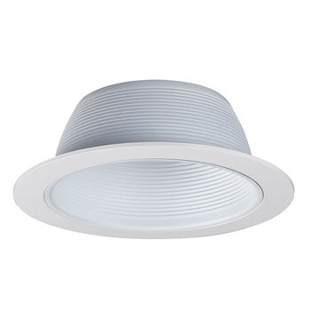 6" Line Voltage Step Baffle 509WH - White Finish, Fits PAR30/BR30 Bulbs, 75W/65W, 7-3/4"D x 2-3/4"H, Recessed Lighting, Galaxy Lighting - Maple Electric Supply 