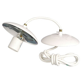 61008WH/CORD - White Holder with Cord, 60W Bulb, Med. Base, Non-Dimmable, Replacement Parts, Galaxy Lighting - Maple Electric Supply 
