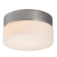 612310CH Flushmount - Chrome with Satin White Glass, G9 Bulb, 50W, 6"D x 3-5/8"H, Non-Dimmable, Ceiling Fixtures, Galaxy Lighting - Maple Electric Supply 