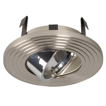633BN/CH 3" Low/Line Voltage Gimbal Ring - Brushed Nickel/Chrome, MR16/GU10, 50W, Non-Dimmable, Recessed Lighting, Galaxy Lighting - Maple Electric Supply 