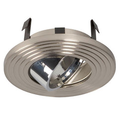 633BN/CH 3" Low/Line Voltage Gimbal Ring - Brushed Nickel/Chrome, MR16/GU10, 50W, Non-Dimmable, Recessed Lighting, Galaxy Lighting - Maple Electric Supply 