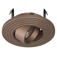 633BZ 3" Low/Line Voltage Bronze Gimbal Ring - 1x MR16/GU10 50W, Non-Dimmable, Recessed Lighting, Galaxy Lighting - Maple Electric Supply 