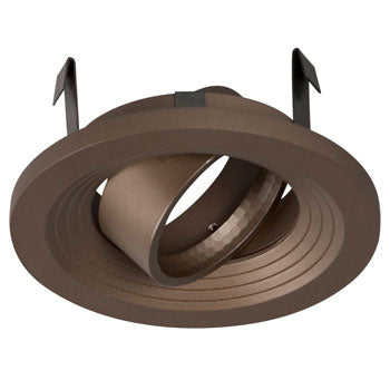 637BZ 3" Low/Line Voltage Regressed Gimbal Ring, Bronze - Fits MR16 12V/GU10 Bulbs, 50W, Non-Dimmable, Recessed Lighting, Galaxy Lighting - Maple Electric Supply 
