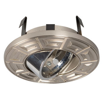 638BN/CH Decorative Gimbal Ring - Brushed Nickel/Chrome, 3" Low/Line Voltage, MR16/GU10, 50W, Non-Dimmable, Recessed Lighting, Galaxy Lighting - Maple Electric Supply 