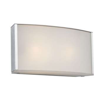 700691SLV Wall Sconce - Silver with Frosted Glass, G9 Bulbs, 50W, 10.5"W x 5"H, Non-Dimmable, Wall Lights & Sconces, Galaxy Lighting - Maple Electric Supply 