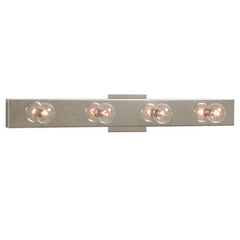 710524CH Four Light Vanity Bar - Polished Chrome Finish, 24" Wide, Uses 4x60W G16.5 Bulbs, Not Dimmable, Bath & Vanity Lights, Galaxy Lighting - Maple Electric Supply 