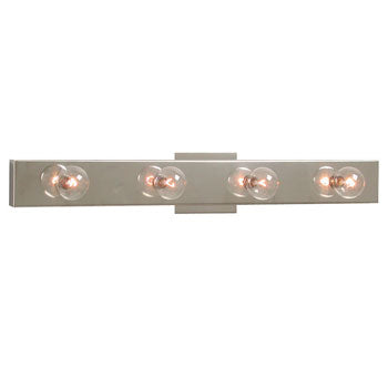 710524CH Four Light Vanity Bar - Polished Chrome Finish, 24" Wide, Uses 4x60W G16.5 Bulbs, Not Dimmable, Bath & Vanity Lights, Galaxy Lighting - Maple Electric Supply 