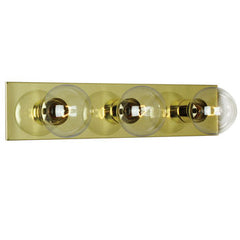 713518PB Three Light Vanity Bar - Polished Brass Finish, G25 Bulbs, 60W Each, 18"W, Non-Dimmable, Bath & Vanity Lights, Galaxy Lighting - Maple Electric Supply 