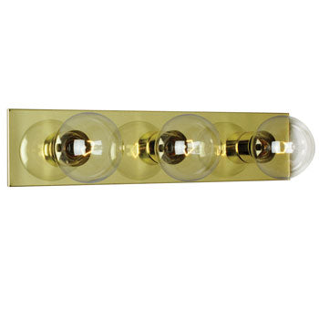 713518PB Three Light Vanity Bar - Polished Brass Finish, G25 Bulbs, 60W Each, 18"W, Non-Dimmable, Bath & Vanity Lights, Galaxy Lighting - Maple Electric Supply 