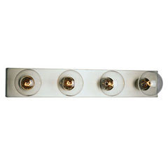 714324PTR - Pewter Finish Four Light Vanity Bar, 24"W x 4-1/4"H, Fits G25 Bulbs, 60W, Dimmable, Bath & Vanity Lights, Galaxy Lighting - Maple Electric Supply 