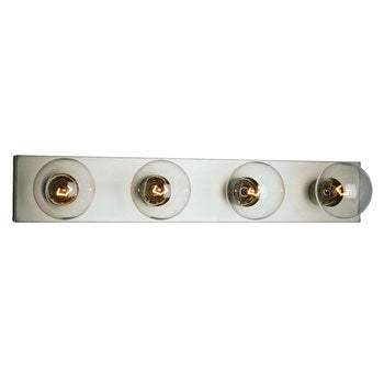 714324PTR - Pewter Finish Four Light Vanity Bar, 24"W x 4-1/4"H, Fits G25 Bulbs, 60W, Dimmable, Bath & Vanity Lights, Galaxy Lighting - Maple Electric Supply 
