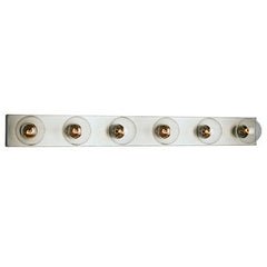 716336PTR - Pewter Six-Light Vanity Bar, 36"W, G25 Bulbs, 60W, Non-Dimmable, Bath & Vanity Lights, Galaxy Lighting - Maple Electric Supply 