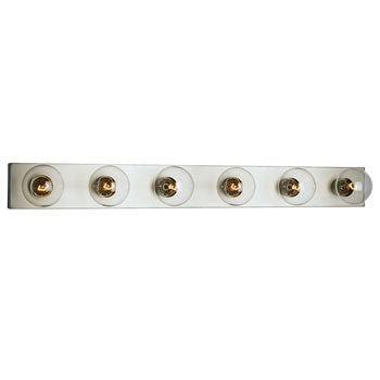716336PTR - Pewter Six-Light Vanity Bar, 36"W, G25 Bulbs, 60W, Non-Dimmable, Bath & Vanity Lights, Galaxy Lighting - Maple Electric Supply 