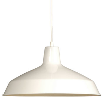 805849WH Pendant Light - White Finish, 15-5/8"D x 8-1/2"H, 100W, Medium Base, Non-Dimmable, Pendants, Galaxy Lighting - Maple Electric Supply 