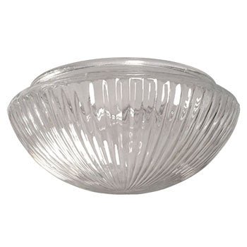 810108-G: 8" Clear Prismatic Mushroom Glass Fixture, Dimmable, Clear Finish, No Bulb Included, Replacement Parts, Galaxy Lighting - Maple Electric Supply 