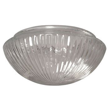 810110-G 10" Clear Prismatic Mushroom Glass Light Fixture - Clear Finish, Non-Dimmable, Bulb Not Included, Replacement Parts, Galaxy Lighting - Maple Electric Supply 