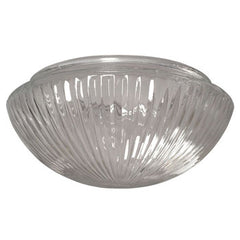 810110-G 10" Clear Prismatic Mushroom Glass Light Fixture - Clear Finish, Non-Dimmable, Bulb Not Included, Replacement Parts, Galaxy Lighting - Maple Electric Supply 