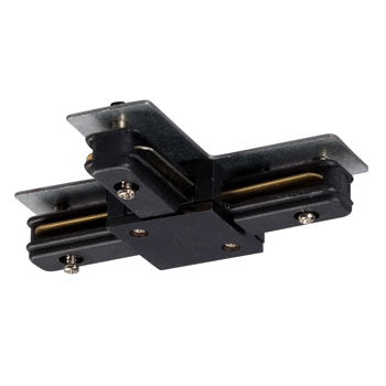 A-3 BLK T-Connector - Black Finish, Energy Star Not Rated, Non-Dimmable, 4-1/4"L x 2-7/8"W x 0-3/4"H, Track Lighting, Galaxy Lighting - Maple Electric Supply 