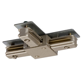 A-3 PT T-Connector - Pewter Finish, 4-1/4"L x 2-7/8"W x 0-3/4"H, Non-Dimmable, Track Lighting, Galaxy Lighting - Maple Electric Supply 