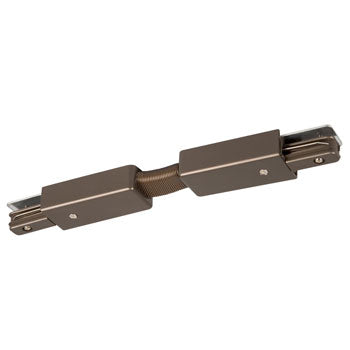 A-5 BZ Flexible Track Connector - Bronze Finish, 10-1/8" Length, Glass Color, Non-Dimmable