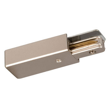 A-8 PTR Live-End Connector, Pewter Finish, 4-1/4"x1-3/8"x3/4", Non-Dimmable, Track Lighting, Galaxy Lighting - Maple Electric Supply 