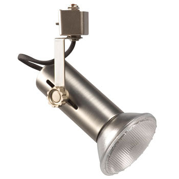 Adjustable Cylinder 70701BN - Brushed Nickel, Fits PAR20/PAR30/PAR38 Bulbs, 150W Max, Med. Base, Non-Dimmable, Track Lighting, Galaxy Lighting - Maple Electric Supply 