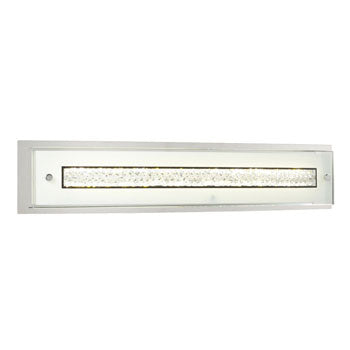 Aubree LED Bath & Vanity Light, Polished Chrome - 22W, Clear Crystal, 3000K, Non-Dimmable, 924 Lumens