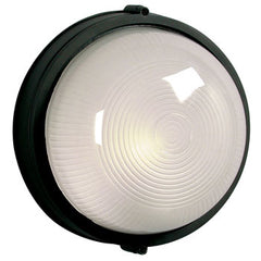 Cast Aluminum Marine Light 305111 BLK - Black Finish, Frosted Glass, 100W, Non-Dimmable, 10.25"x5.25"