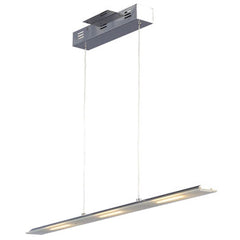 Chrome LED Linear Pendant Light - 30-3/4"L, 3x6W, Dimmable, 3000K, 882 Lumens - Sleek and Modern Lighting Solution for Any Space