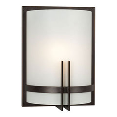 Corbett Wall Sconce - Oil Rubbed Bronze, Frosted White Glass, 9"x12", 100W, Non-Dimmable, Elegant Lighting Fixture, Wall Lights & Sconces, Galaxy Lighting - Maple Electric Supply 