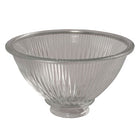 G851904 Clear Ribbed Glass Shade for 2-1/4" Holder, 6-5/8"D x 3-3/4"H, Non-Dimmable