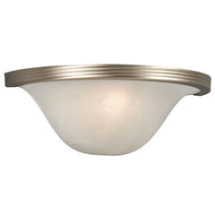 Julian Wall Sconce, Pewter Finish, Marbled Glass, 100W Medium Base, 13.5"W x 5.125"H, Elegant Lighting Fixture, Not Dimmable, Perfect for Modern Homes, Wall Lights & Sconces, Galaxy Lighting - Maple Electric Supply 