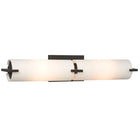 Kona 2-Light Vanity, Restoration Bronze Finish, Satin White Glass, 100W, 22"W x 4.375"H, Non-Dimmable
