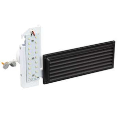 L223480BK0830 Black Step Light Face Plate, LED 8W, 3000K, Frosted Glass, 1107 Lumens, Non-Dimmable