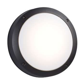 L323311BK - 8-5/8" Round Outdoor Black AC LED Light, Dimmable, 1200 Lumens, 3000K, 15W