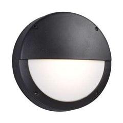 L323331BK - 8-5/8" Round Outdoor Black LED Light, 15W, 1200 Lumens, 3000K, Dimmable, Polycarbonate Lens