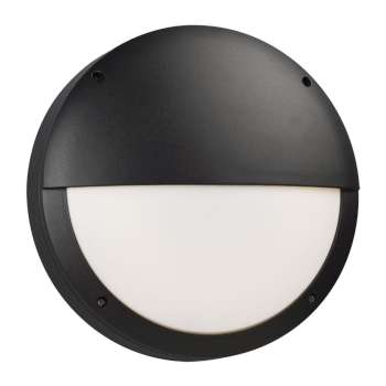 L323332BK 10-7/8" Round Outdoor Black AC LED Light, Dimmable, 17W, 1360 Lumens, 3000K, Polycarbonate Lens, Outdoor Lighting, Galaxy Lighting - Maple Electric Supply 